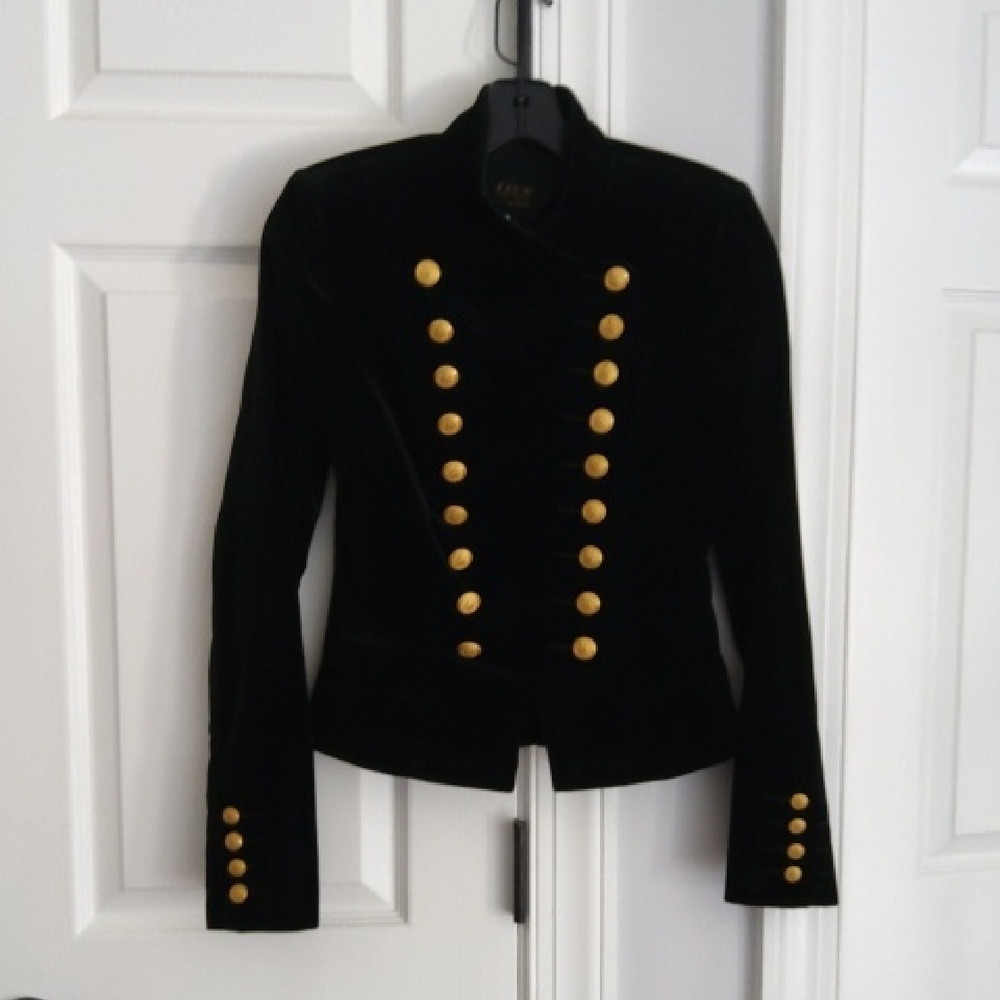 PAUW💥New💥Black Velvet Double Breasted Jacket